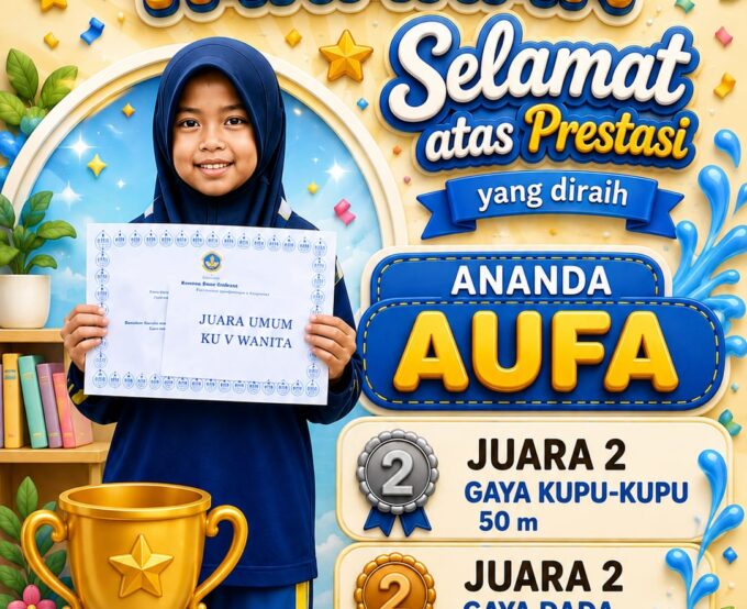 Raih 2 Gelar Juara sekaligus, Aufa Menorehkan Prestasi untuk SDN 006 Tarakan